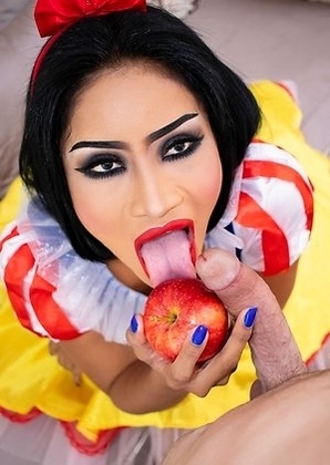 Ladyboy Benz is wearing a dress right out of a fairytale.
