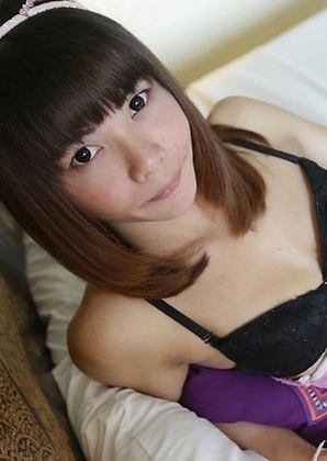 Young Asian shemale Bee gets ass and mouth used by white stud