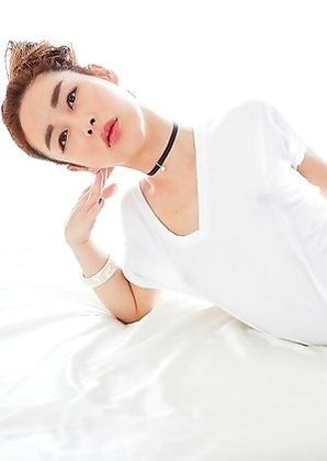 Hyori has her big cock teased very hard while sucking a cock.