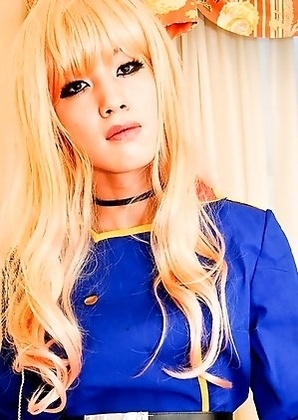 Cosplay based on anime characters is very big in Japan. Kanato is a TV celebrity newhalf who owes her fame to this. She has never used hormones.