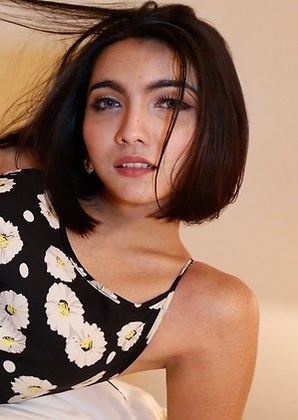 24yo sexy Thai ladyboy Sofie gets pretty face covered in cum