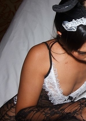 Mos and Meme begin touching each other and sucking each other's nipples. They next take turns toying each other's asses with a glass butt pl