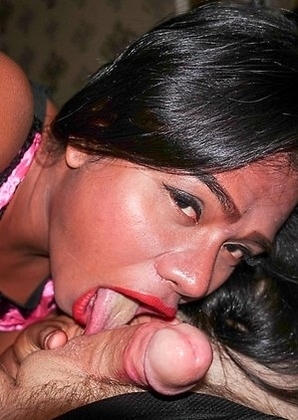 Ladyboy Rose - Dark Bareback with Cum Swallow