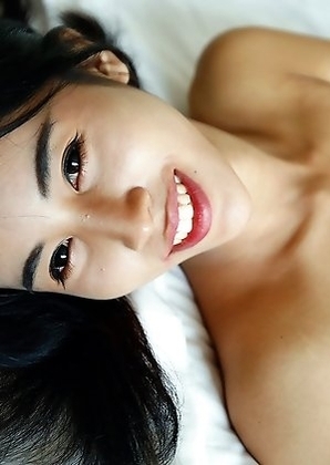 Slim cute Thai femboy Nene gets dosed in cum by big white cock