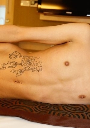 18yo petite Thai ladyboy Jubjang gets picked up and fucked by white tourist