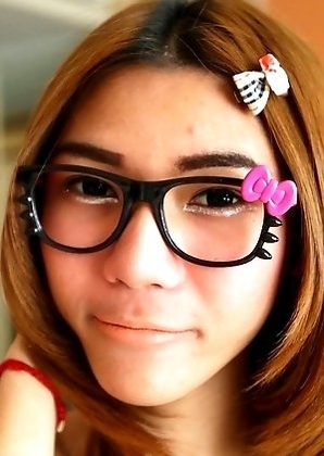 19 year old Thai ladyboy May gets fucked and sucks a tourist cock and gets a facial