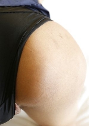 20yo busty Thai shemale Jam gets a facial after sucking his big white cock